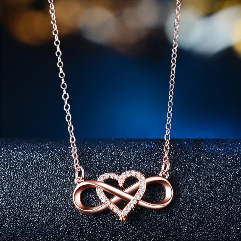 Forever Love Heart Pendant Necklace