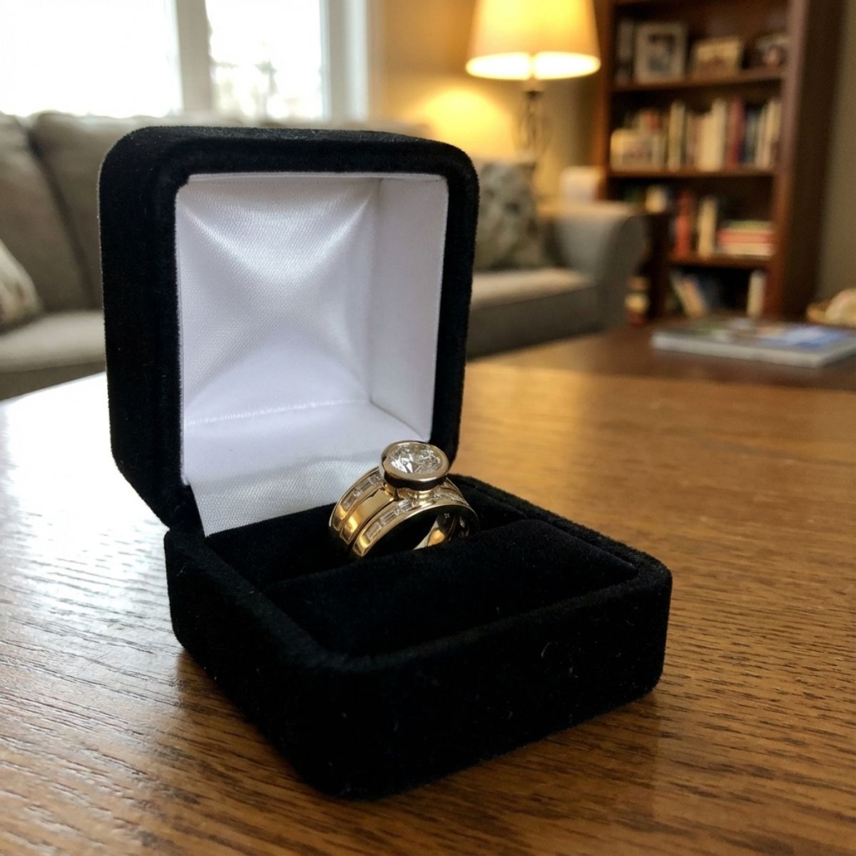 Vintage Layered Glass Ring