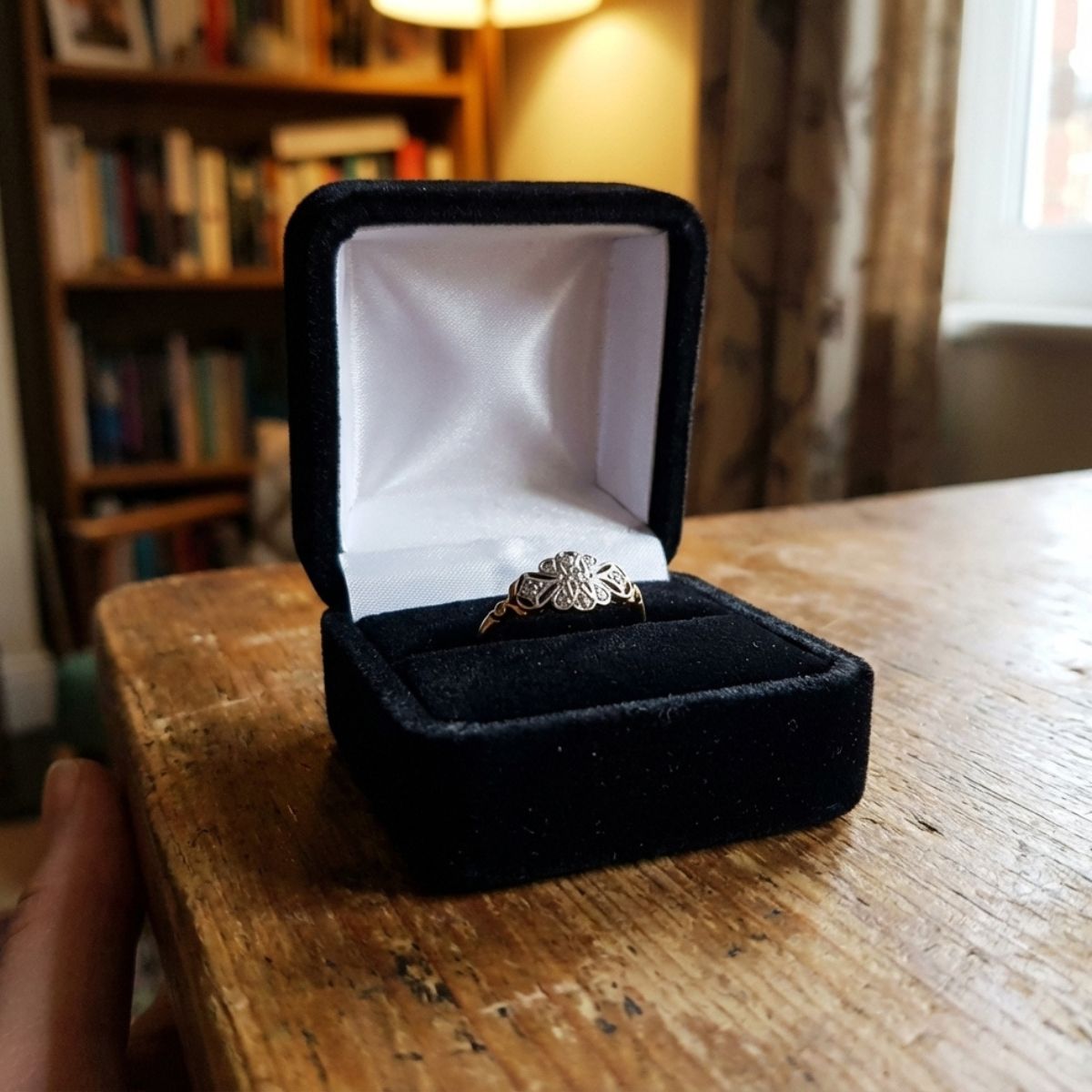 Vintage Silver & Gold Mandala Ring