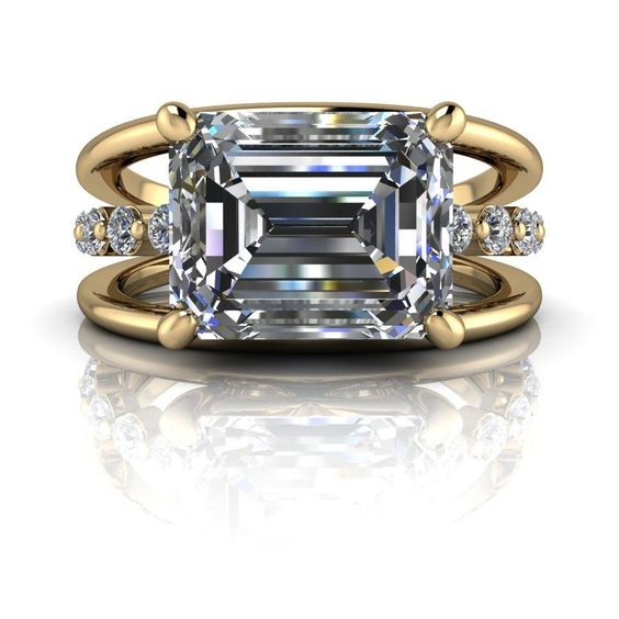 Vintage Zirconia Gold Layered Ring-Lydieannejewelry