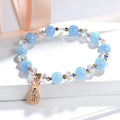 Ocean Blue Orb Aquamarine Bracelet