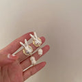 Silver Cute Pearl Bunny Baroque Pearl
