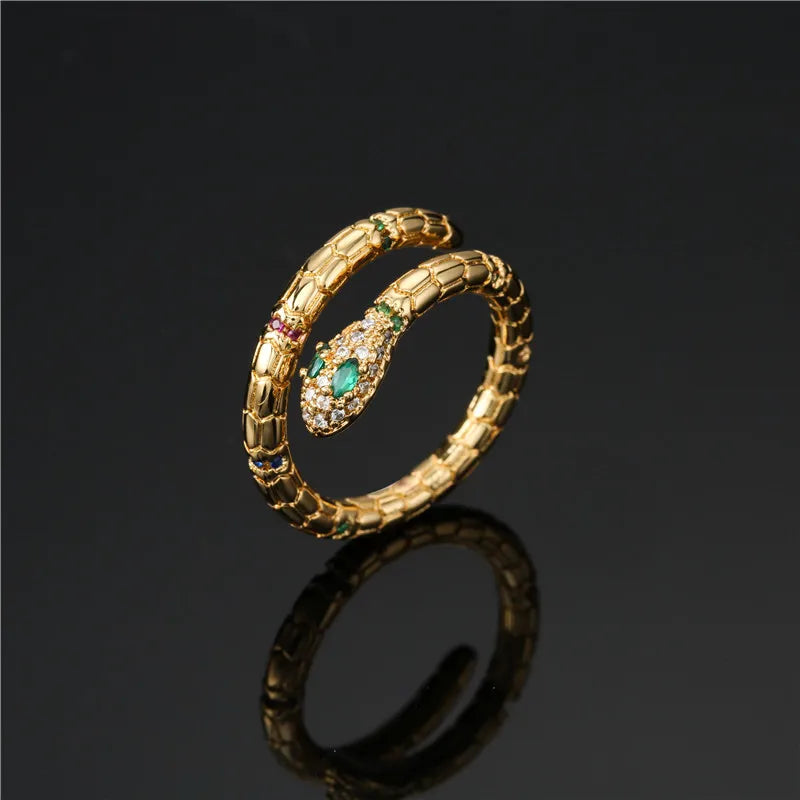 Vintage Gold Snake Ring