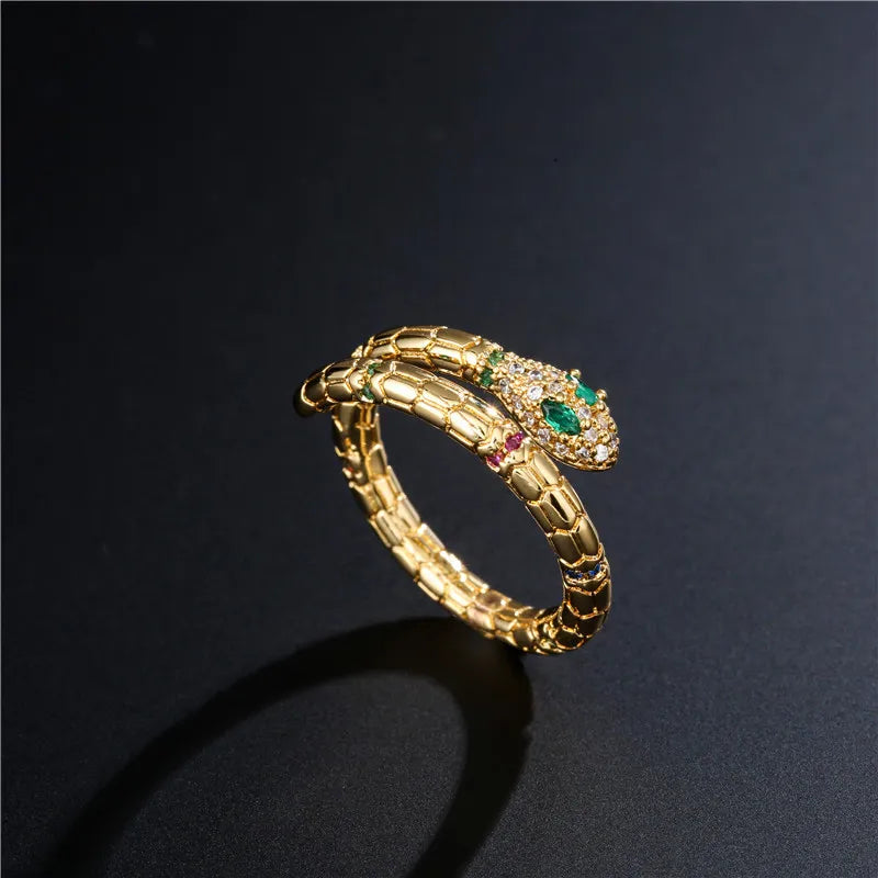 Vintage Gold Snake Ring