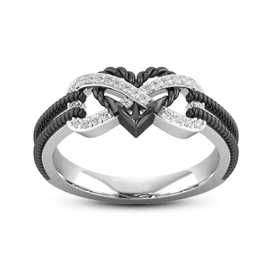 Vintage Infinity Heart Ring