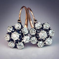 Vintage Rounded Bright Flower Earrings