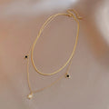 Vintage-Inspired Gold Collarbone Chain Necklace