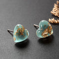 Vintage Turquoise Heart Shaped Earrings