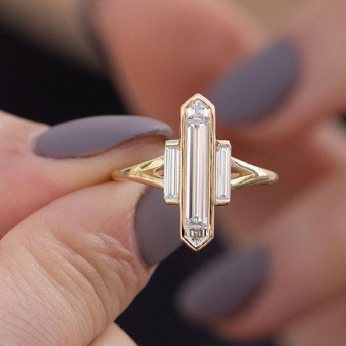Vintage Crystal Fine Ring-Lydieannejewelry