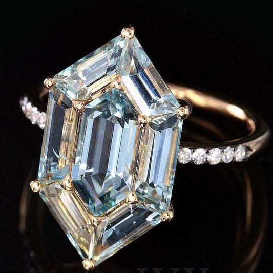 Vintage Blue Goldie Ring