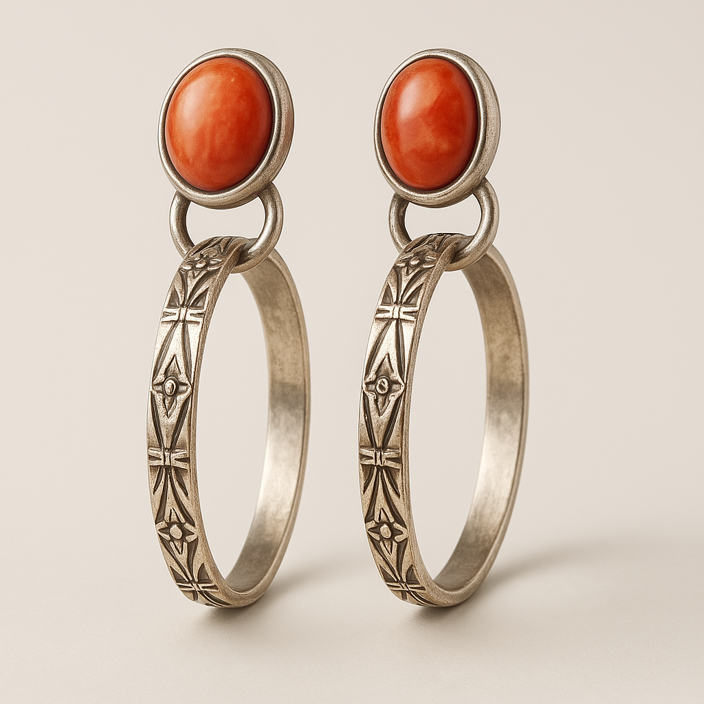 Boho Vintage Onyx Earrings