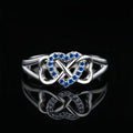 Vintage Micro-Inlaid Heart Ring