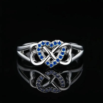 Vintage Micro-Inlaid Heart Ring