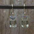 Vintage Green Blue Light Earrings