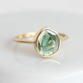 Vintage Green Bright Stone Ring