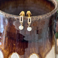 Jena Rectangle Pearl Earrings