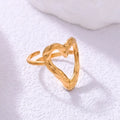Vintage Adjustable Love Stainless Steel Ring