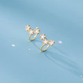 Luxury Celestial Diamond Star Earrings