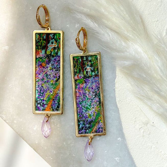 Vintage Colorful Garden Earrings