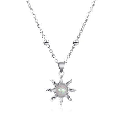 Vintage Sun Clavicle Necklace