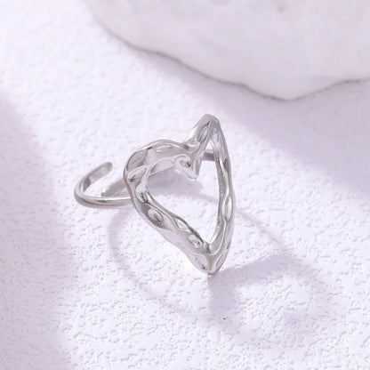 Vintage Adjustable Love Stainless Steel Ring