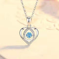 Vinatage Beating Heart Necklace Love Heart Ocean Heart