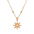 Vintage Sun Clavicle Necklace
