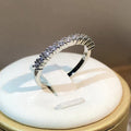 Silver Ring with Zirconia Inlay