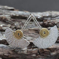 Indian Boho Silver Earrings