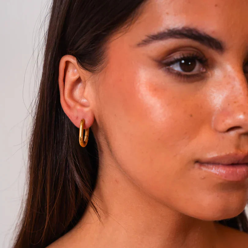 Golden Nyra Earring-Lydieannejewelry
