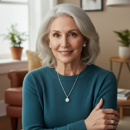 Vintage Silver Zircon Jewelry Set