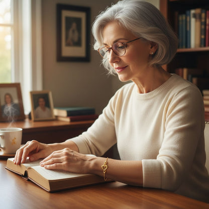 Retro Gold & Silver Heart Bracelet