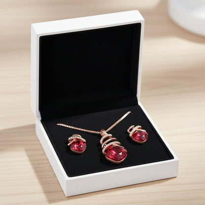 Elegant Bridal Necklace & Earrings Set