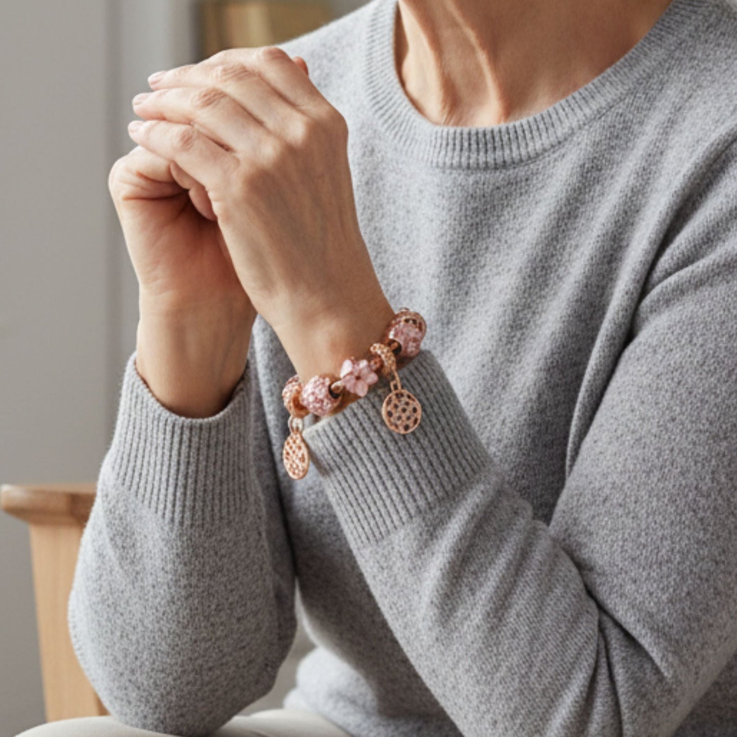 Rose Gold Love Geometric  Bracelet