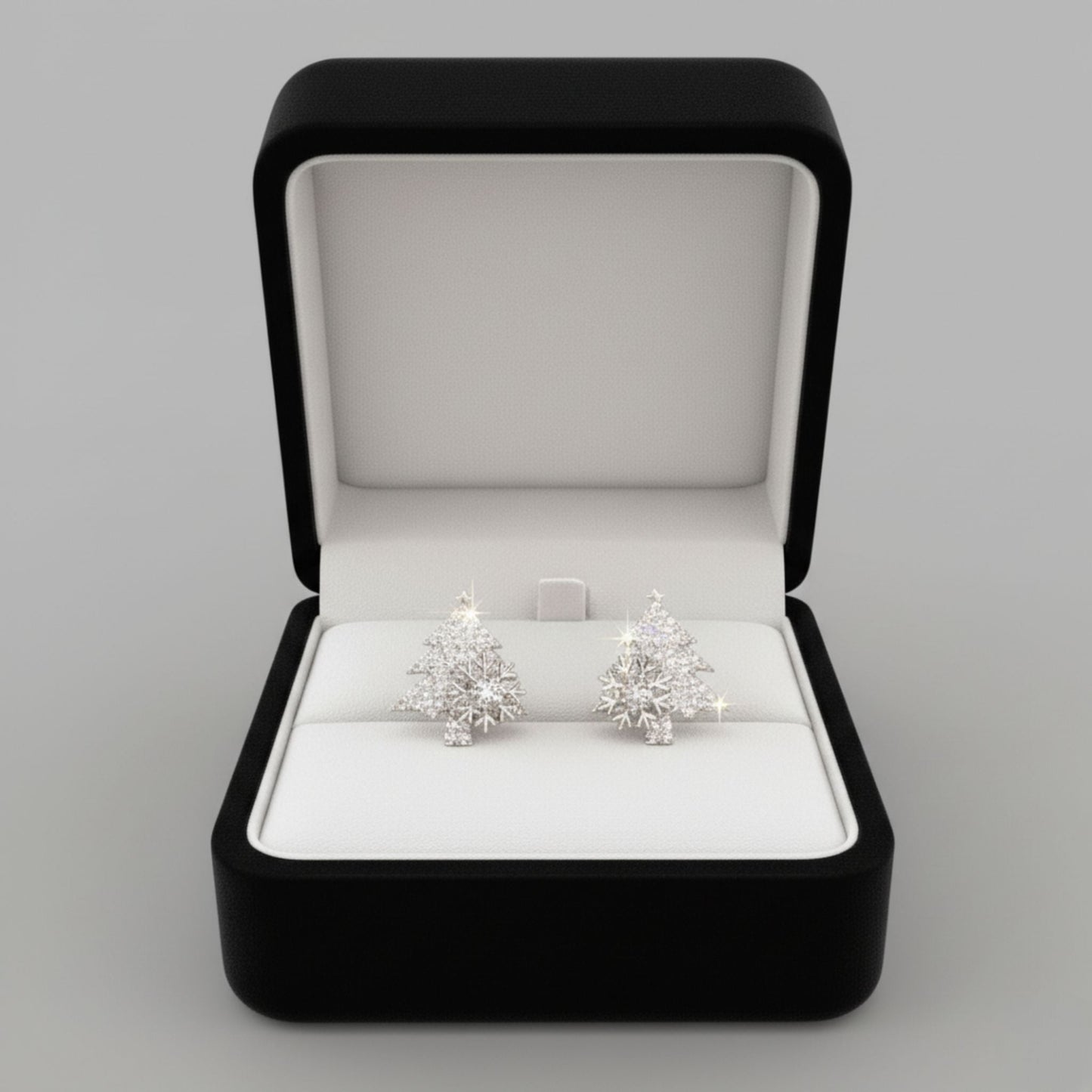 Vintage Christmas Tree Sparkling Earrings