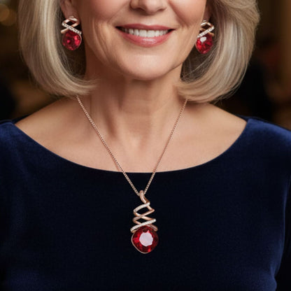 Elegant Bridal Necklace & Earrings Set