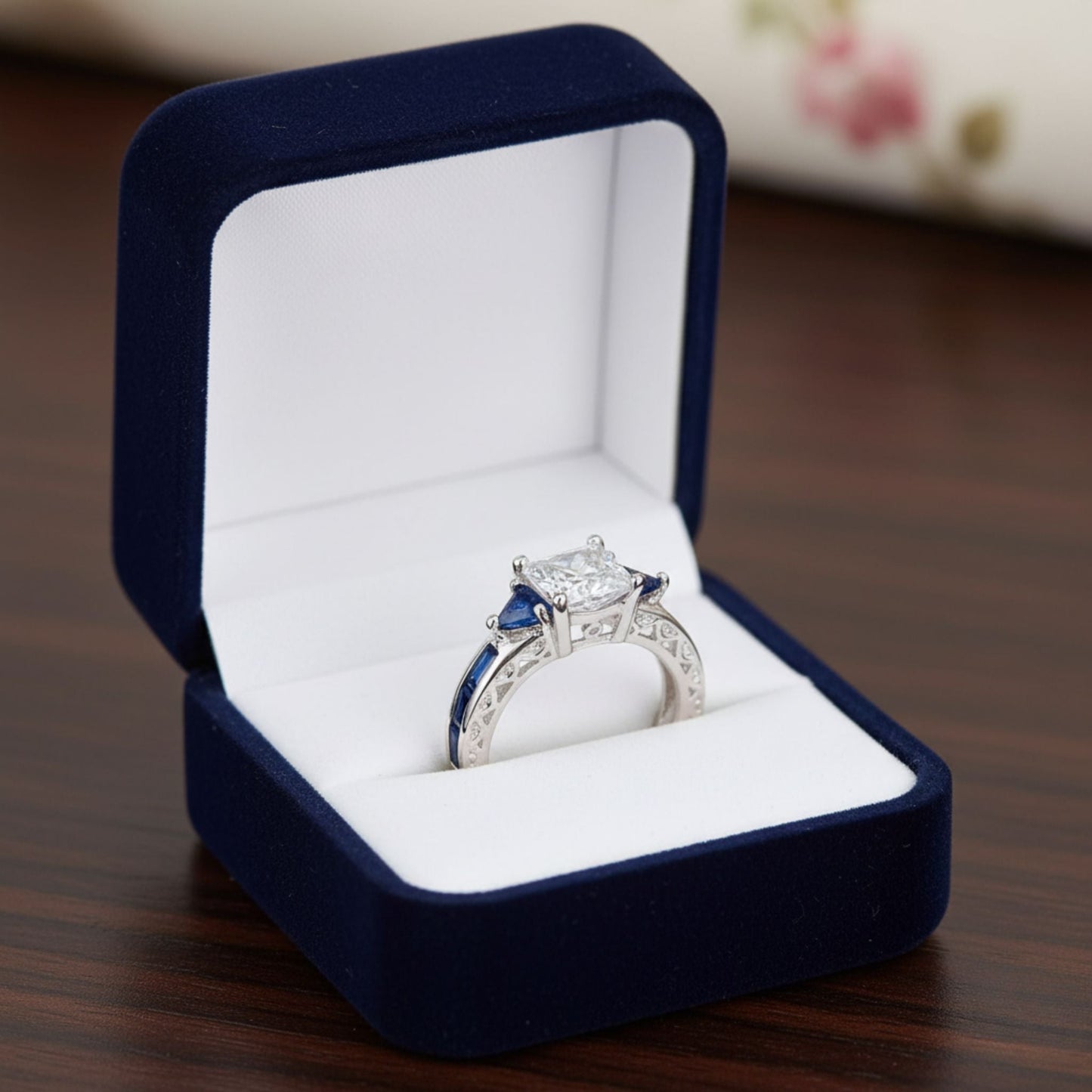 Premium Sparkling Zircon Ring