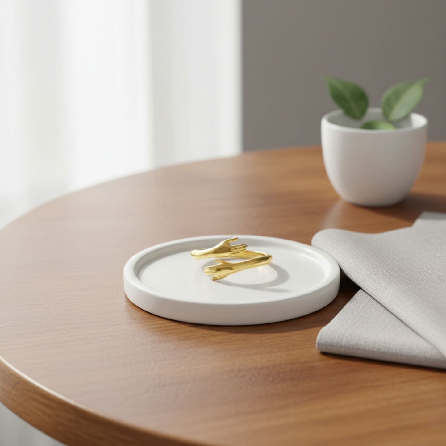 Romantic Hug Adjustable Ring