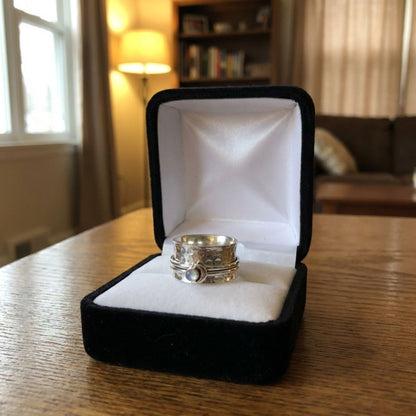 Vintage Silver Moonstone Ring