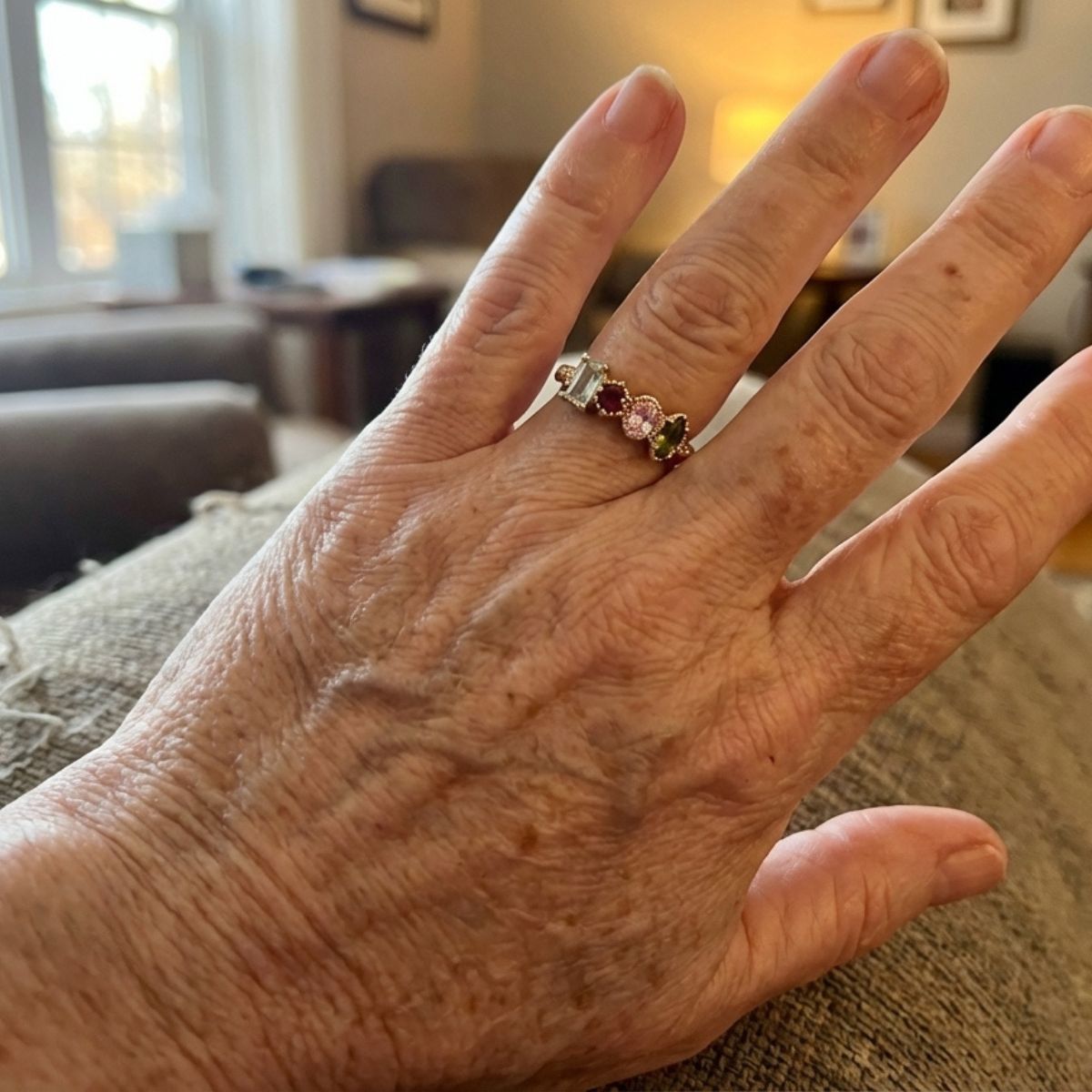 Vintage Gold Floral Ring