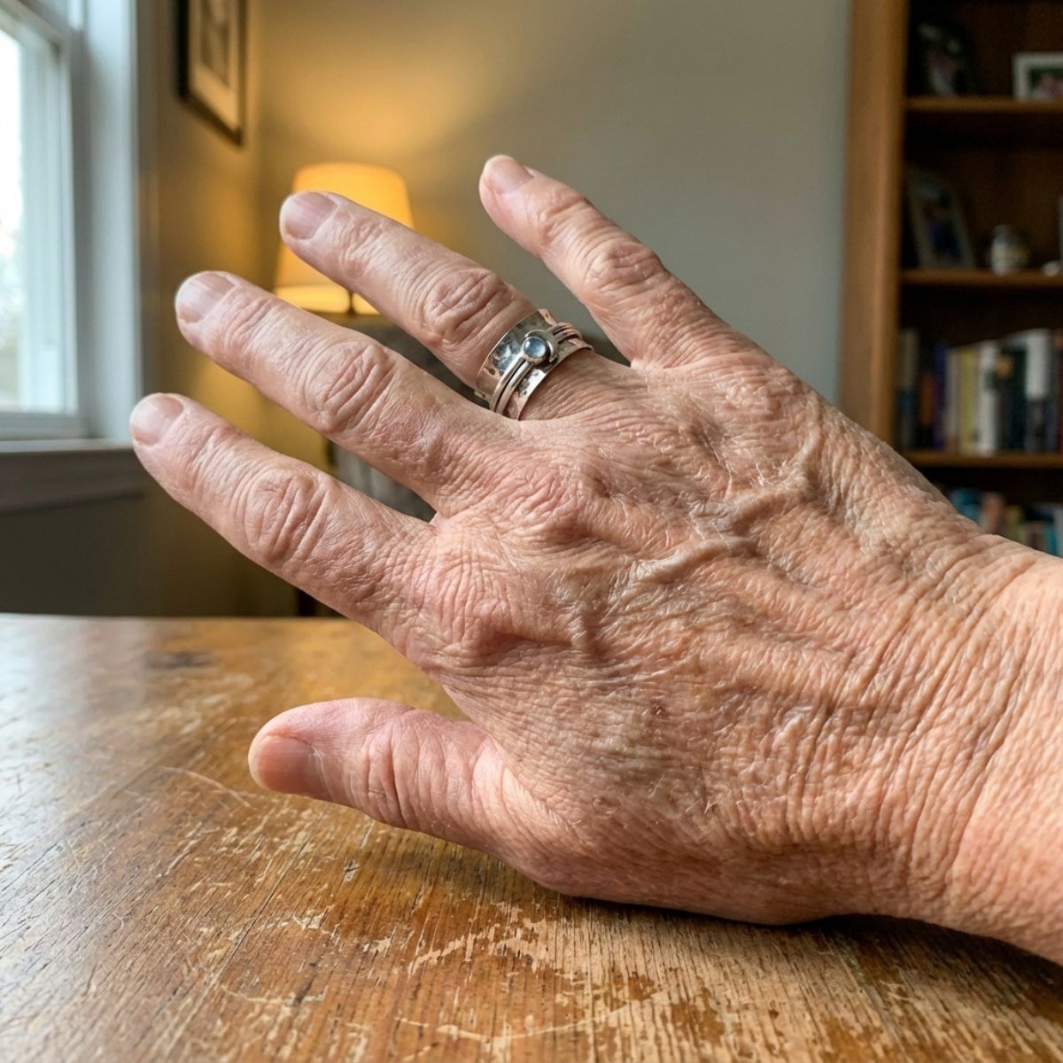 Vintage Silver Moonstone Ring
