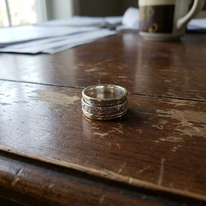 Vintage Gold & Silver Ivy Ring