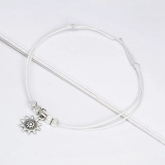 Vintage Sun Charm Anklet