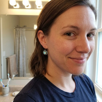 Vintage Estate Opal Earrings