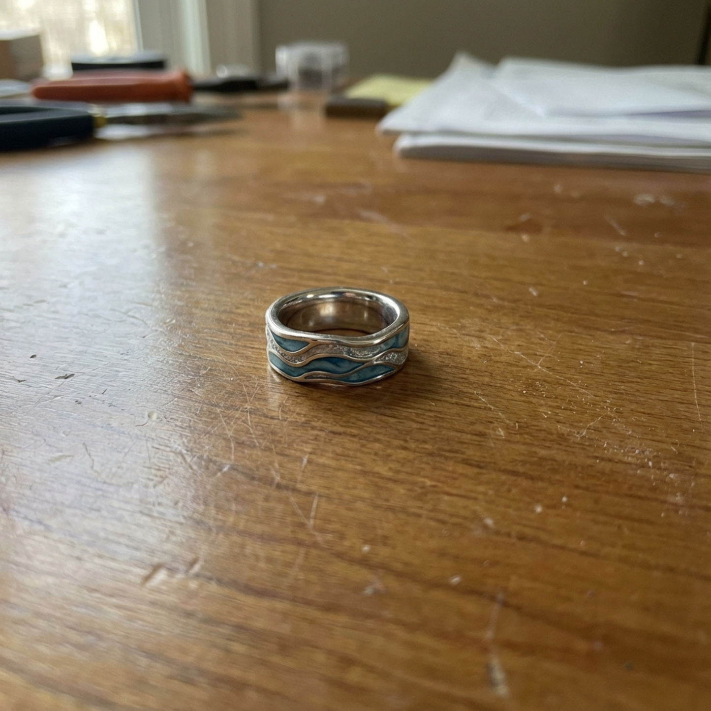 Vintage Beach Wave Series Ring