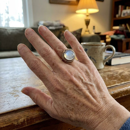 Vintage Rounded Moonstone Ring