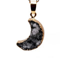 Vintage Moon Crystal Necklace