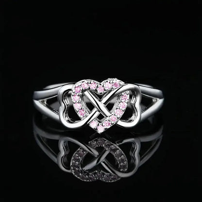 Vintage Micro-Inlaid Heart Ring