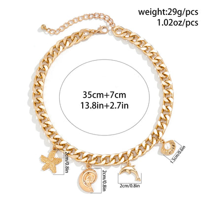 Bohemian Conch & Starfish Jewelry Set