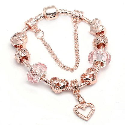Rose Gold Love Geometric  Bracelet